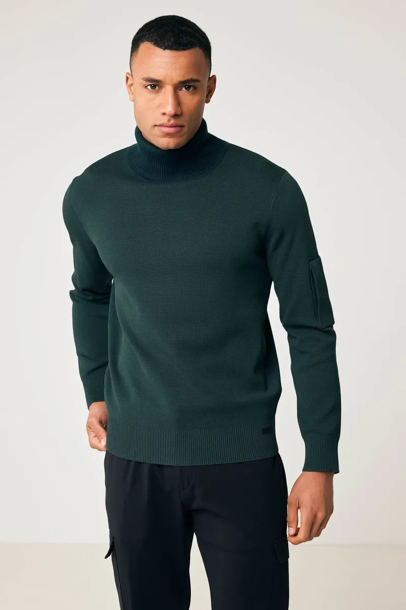 ROLL NECK - Groen