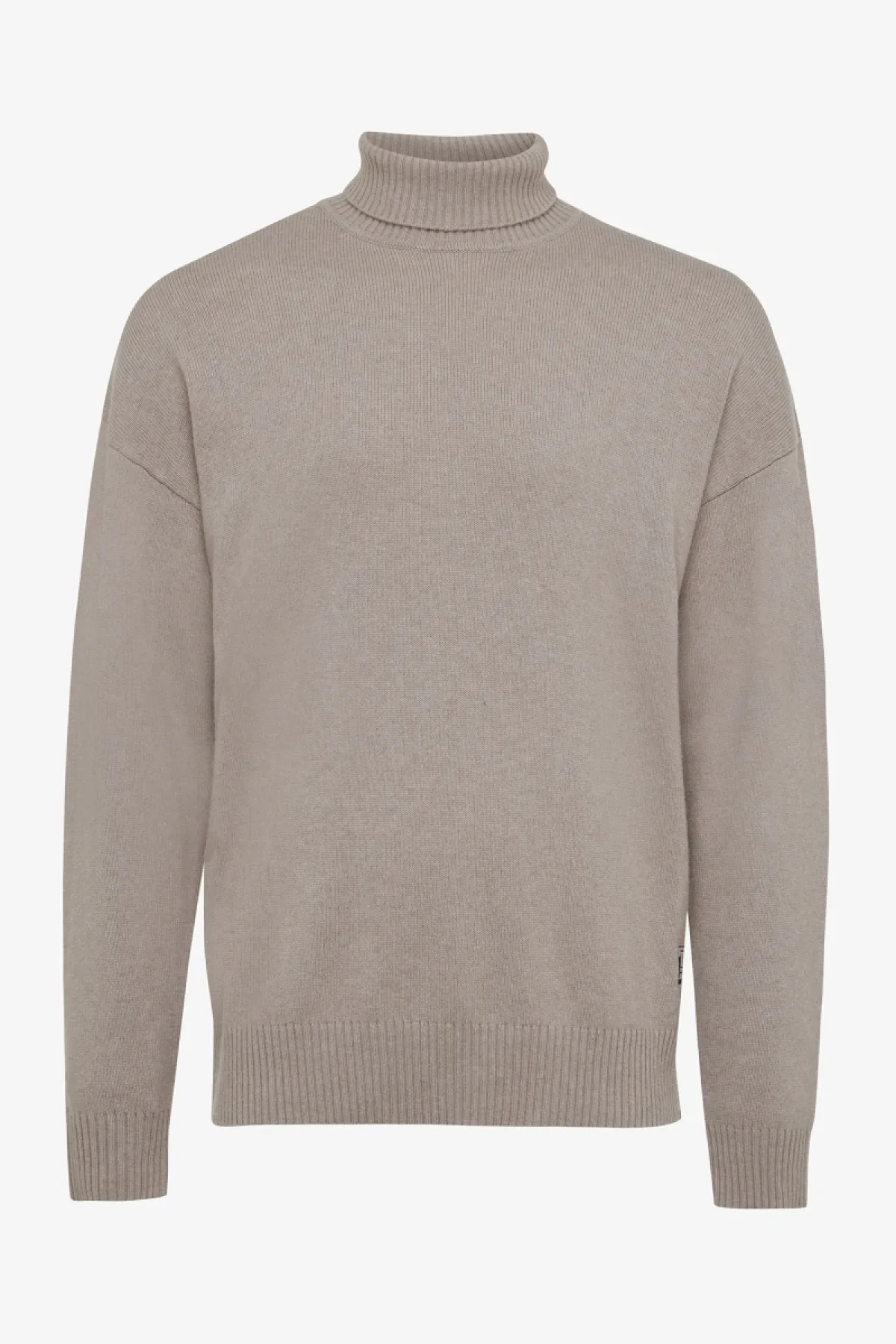 RELAXED FIT ROUND LS - Beige