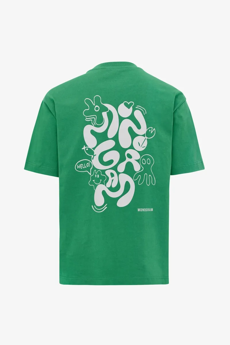Monogram T-shirt | Groen