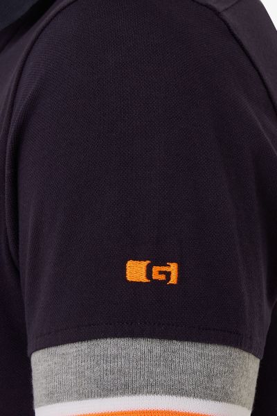 PIQUE STRETCH POLO DONKERBLAUW