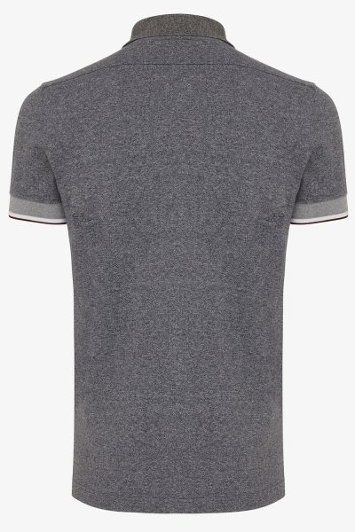 PIQUET STRETCH POLO MELANGE Blauw