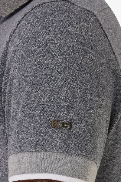 PIQUET STRETCH POLO MELANGE Blauw