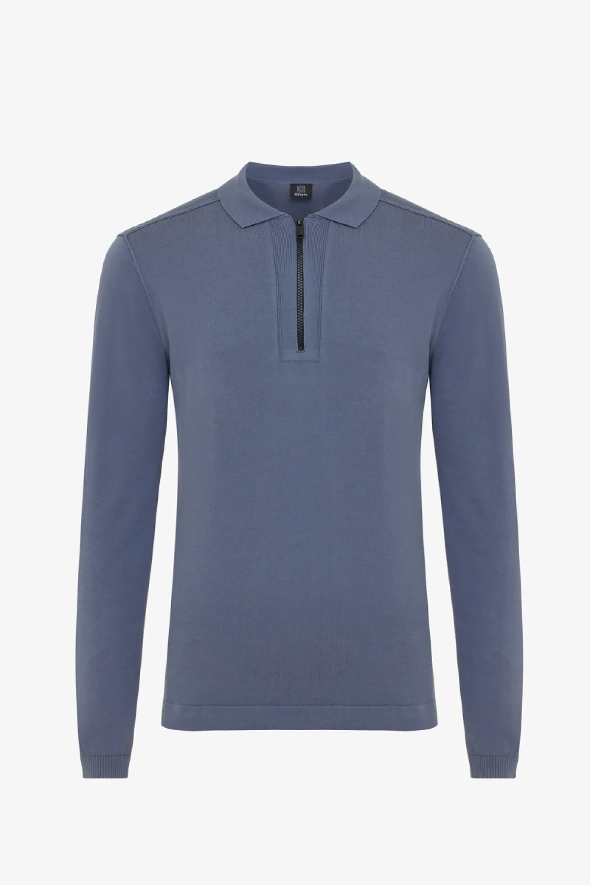 Polo Zip | Blauw