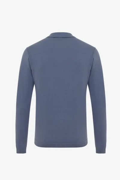 Polo Zip | Blauw