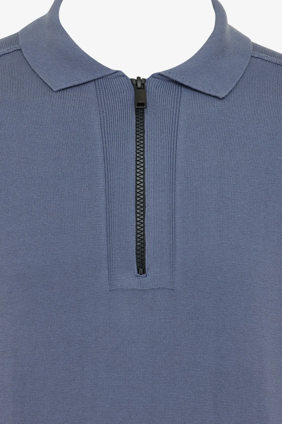 Polo Zip | Blauw