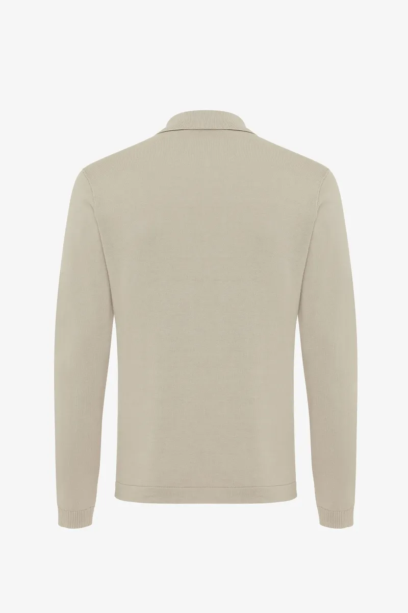 Polo zip | Beige