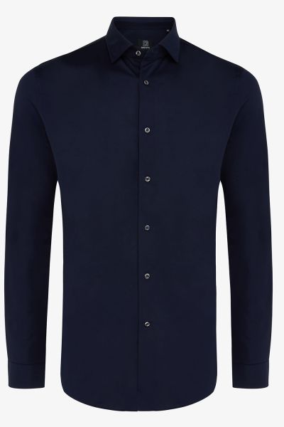 SUPREME JERSEY OVERHEMD DONKERBLAUW