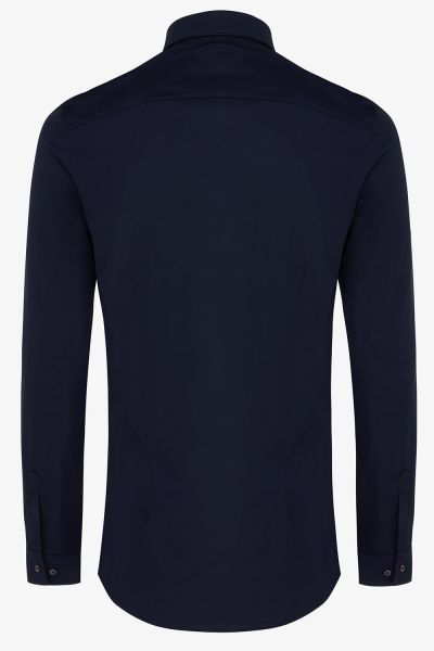 SUPREME JERSEY OVERHEMD DONKERBLAUW