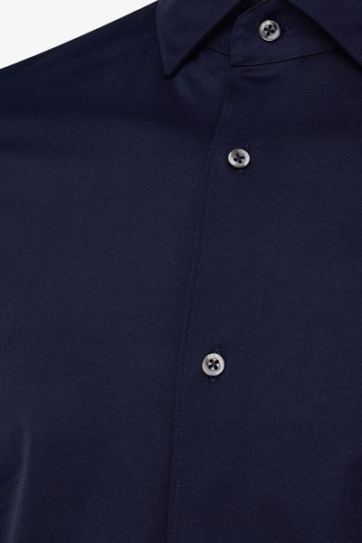 SUPREME JERSEY OVERHEMD DONKERBLAUW