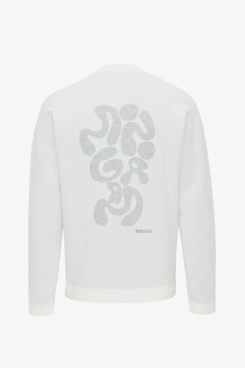 Monogram crewneck wit