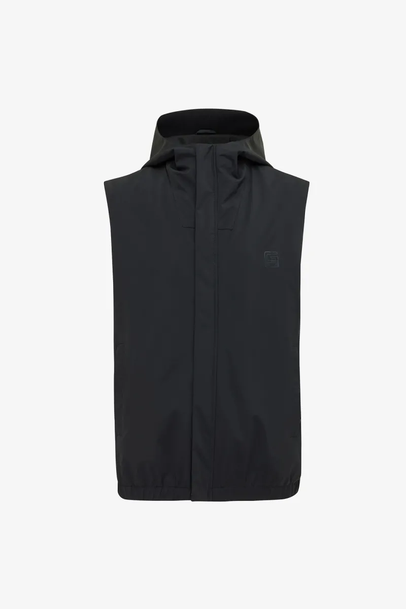 Monogram Bodywarmer | Zwart