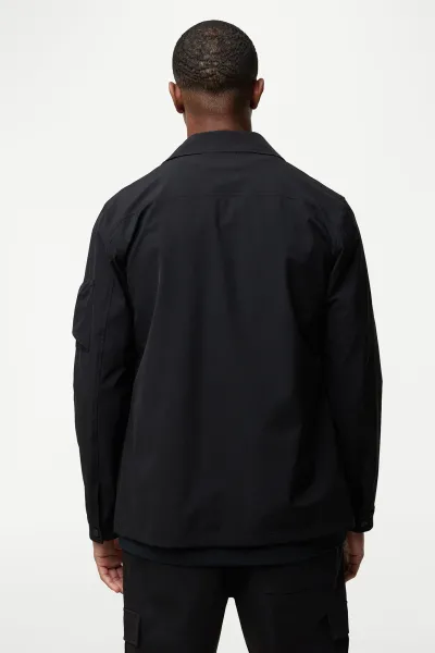 Monogram Overshirt Power | Zwart