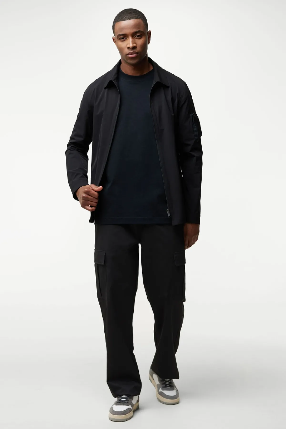 Monogram Overshirt Power | Zwart
