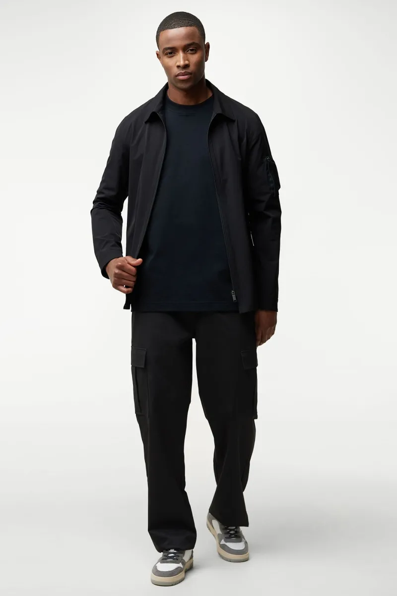 Monogram Overshirt Power | Zwart