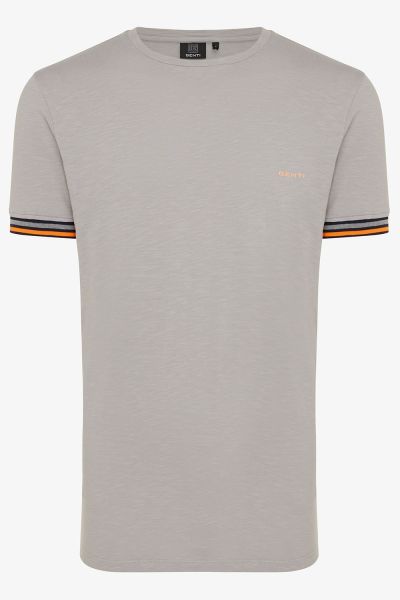 GEWASSEN T-SHIRT ZAND