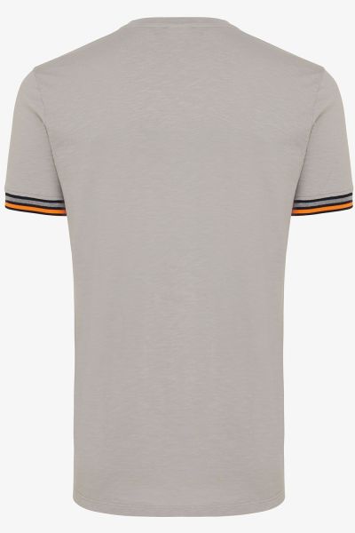 GEWASSEN T-SHIRT ZAND