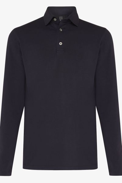 ICE COTTON POLO LS NAVY