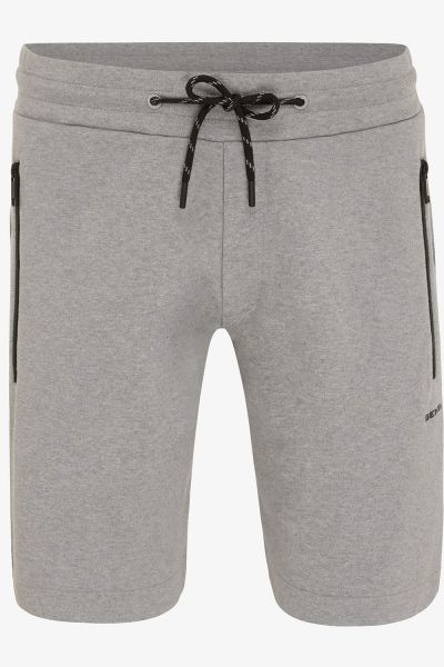 KORTE SWEAT BROEK MELANGE GRIJS