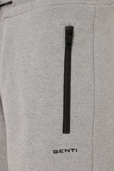 KORTE SWEAT BROEK MELANGE GRIJS