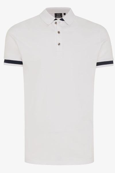 PIQUE STRETCH POLO TAPING WIT