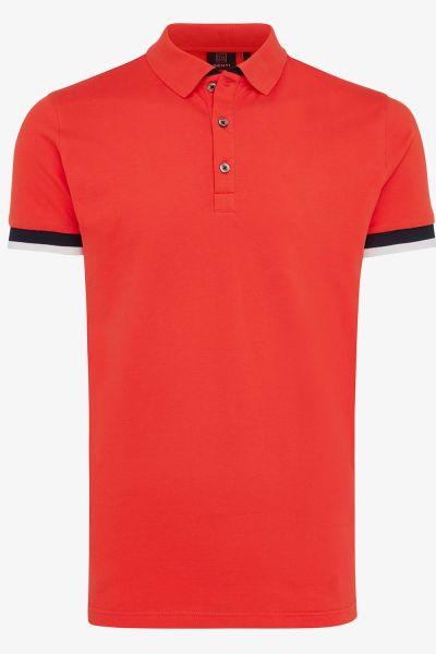 PIQUE STRETCH POLO TAPING ROOD