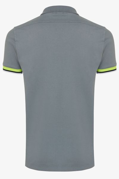 PIQUE STRETCH POLO GROEN NEON