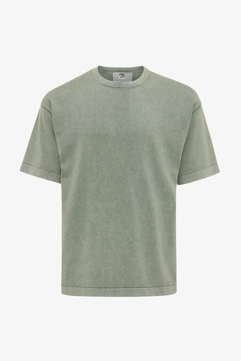 Monogram garment dye T-shirt | Groen