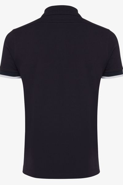 PIQUET STRETCH POLO TAPING NAVY