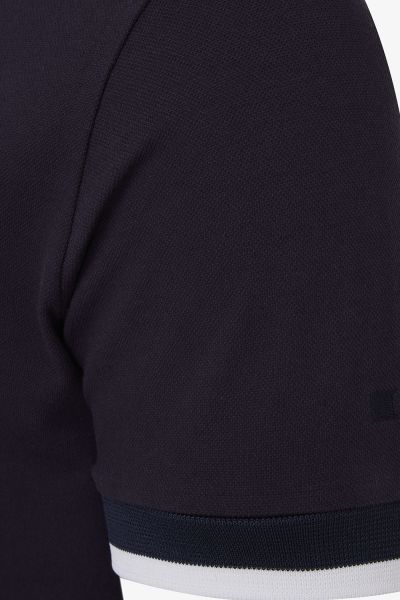 PIQUET STRETCH POLO TAPING NAVY