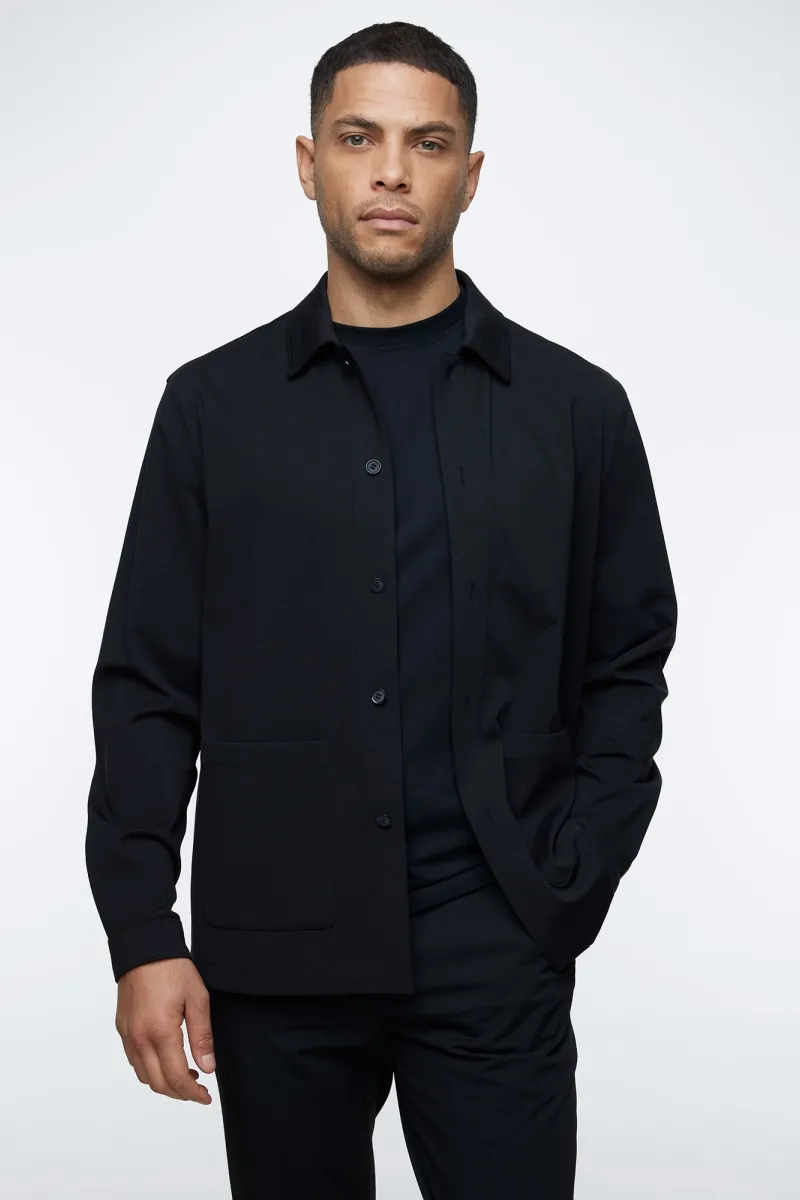 Overshirt Thomas zwart