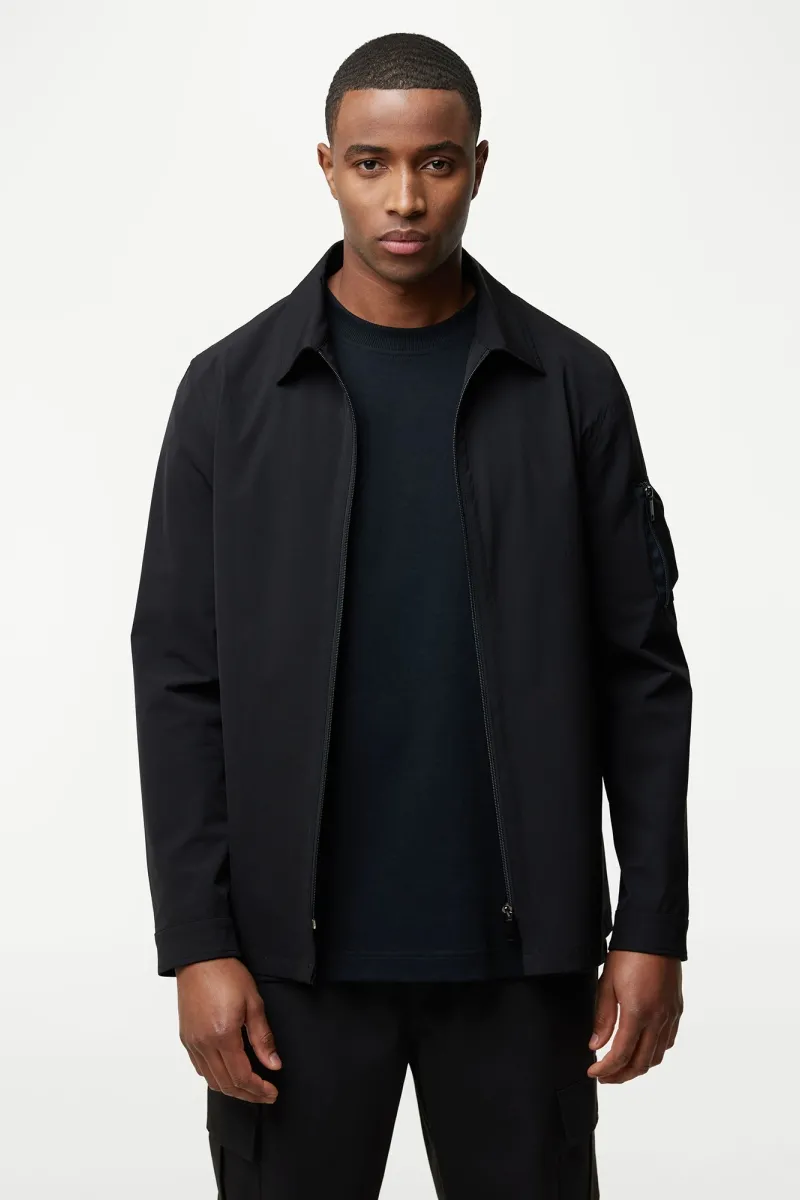Monogram Overshirt Power | Zwart