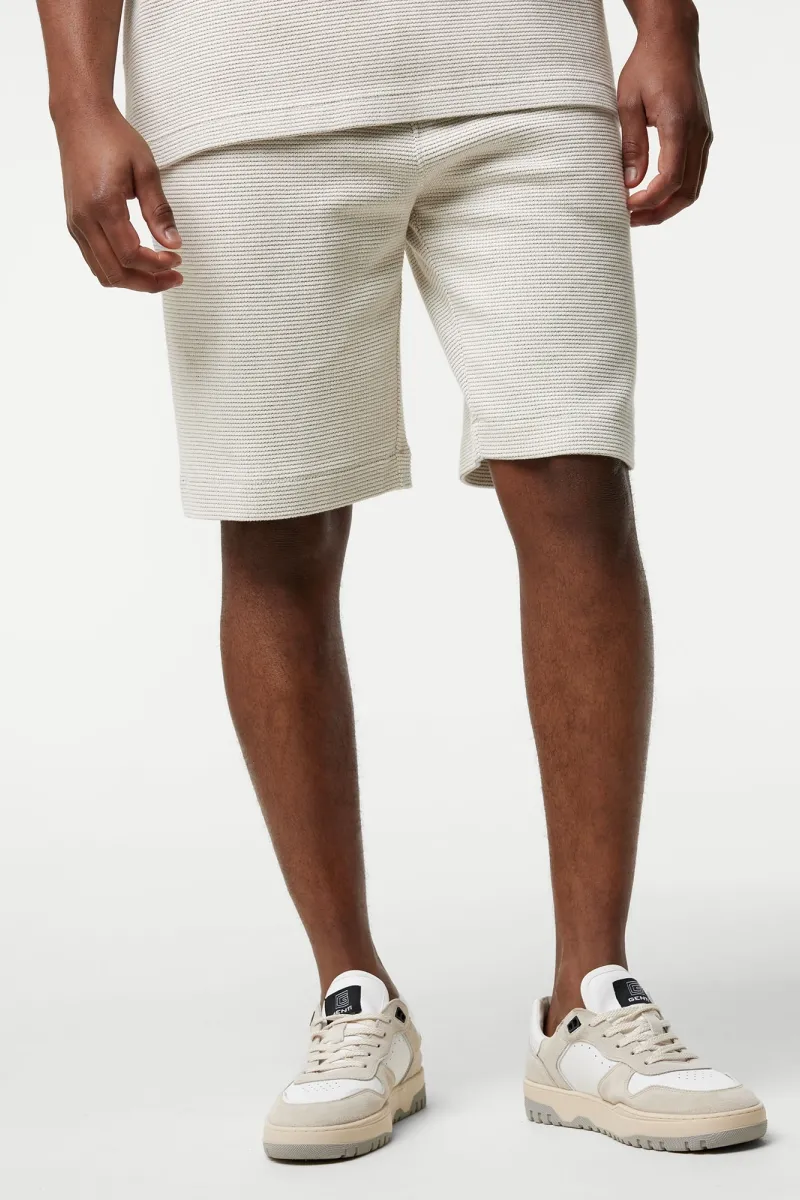 Monogram shorts beige