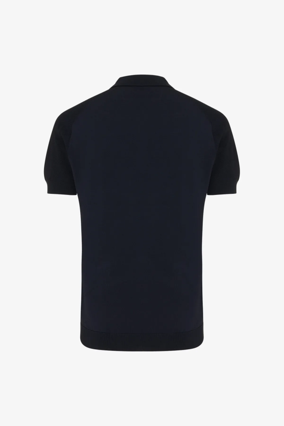 Polo zip | Donkerblauw