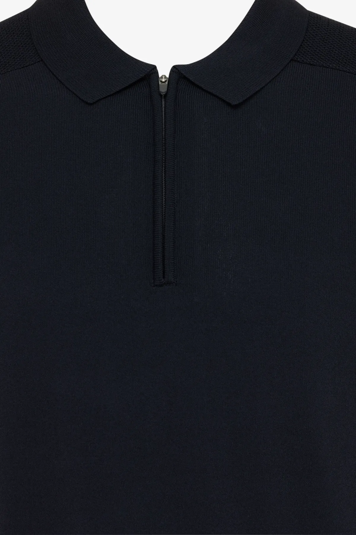 Polo zip | Donkerblauw