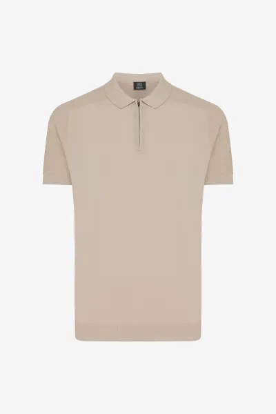 Polo zip | Beige