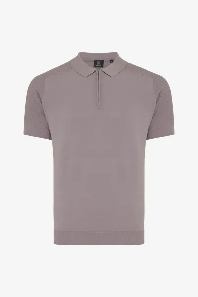 Polo zip | Mauve