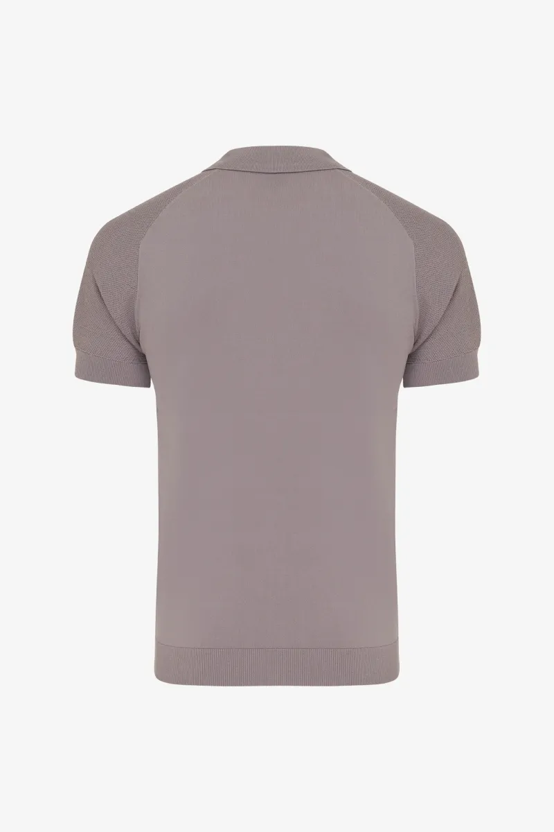Polo zip | Mauve
