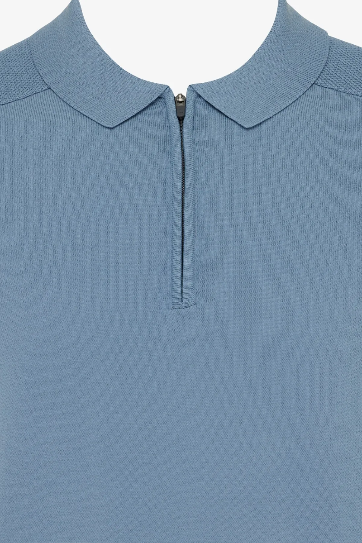 Polo zip | Blauw