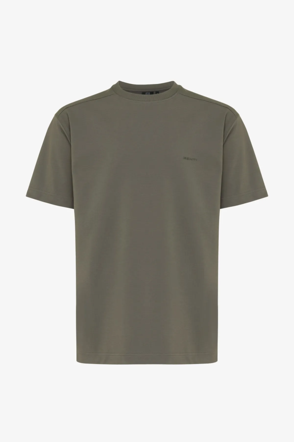 Relaxed fit T-shirt | Donkergroen