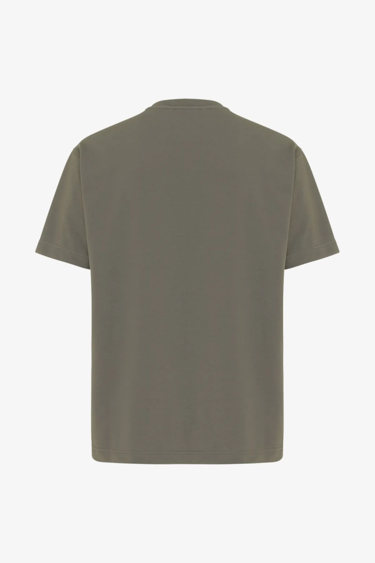 Relaxed fit T-shirt | Donkergroen