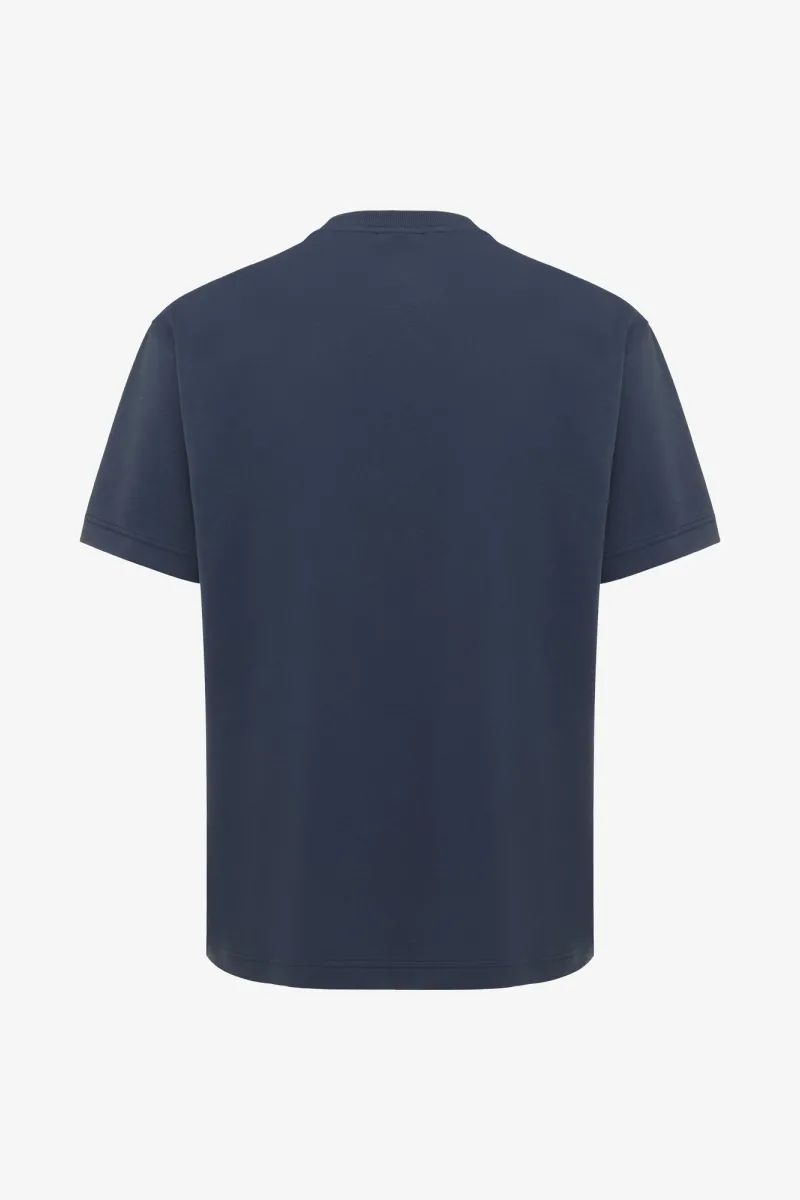 Relaxed fit T-shirt | Donkerblauw