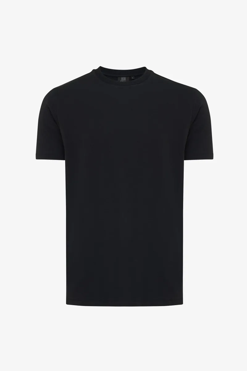 T-shirt Effen | Zwart