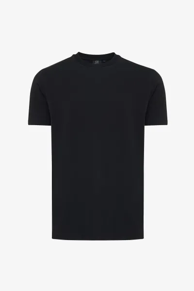 T-shirt Effen | Zwart