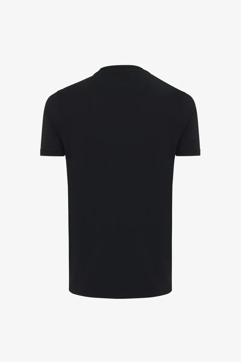 T-shirt Effen | Zwart