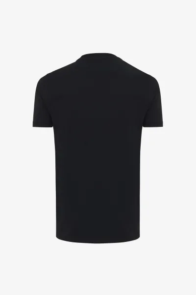 T-shirt Effen | Zwart