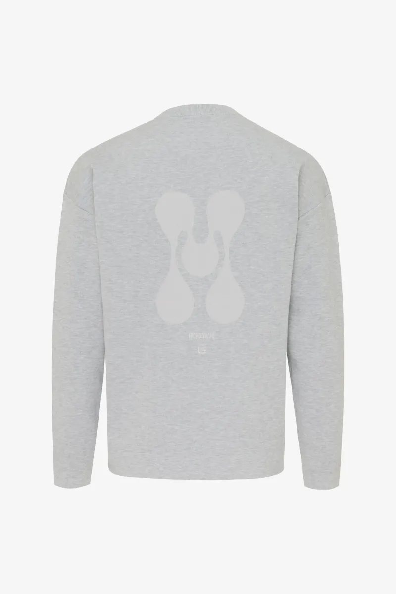 Monogram logo crewneck | grijs