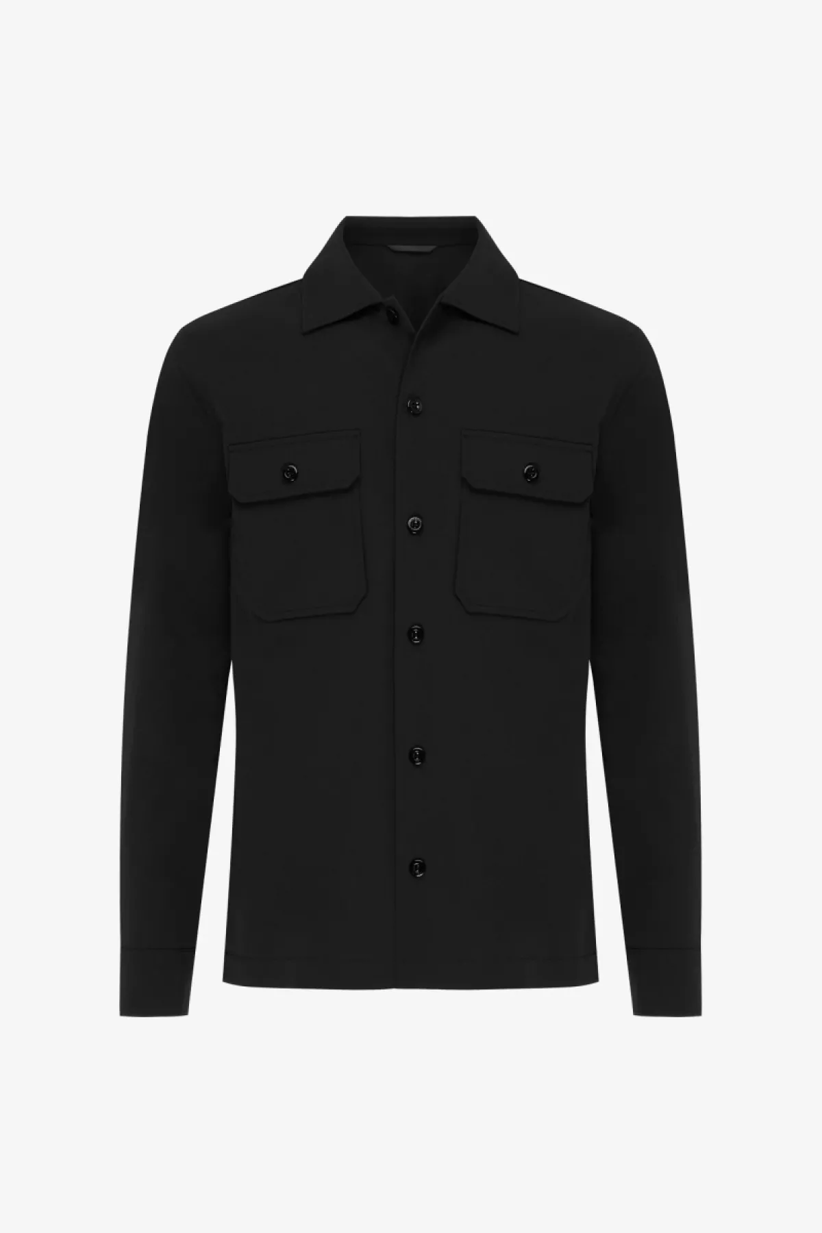 Monogram overshirt | zwart