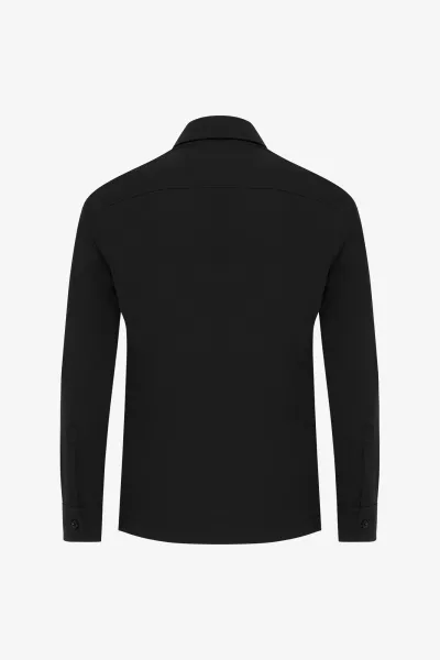 Monogram overshirt | zwart