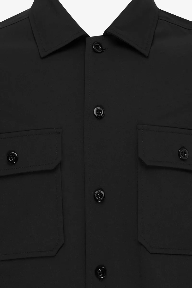 Monogram overshirt | zwart