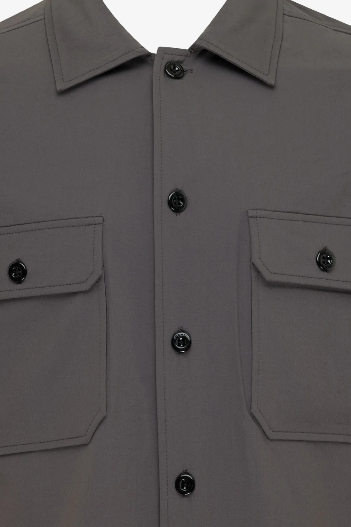 Monogram overshirt | grijs